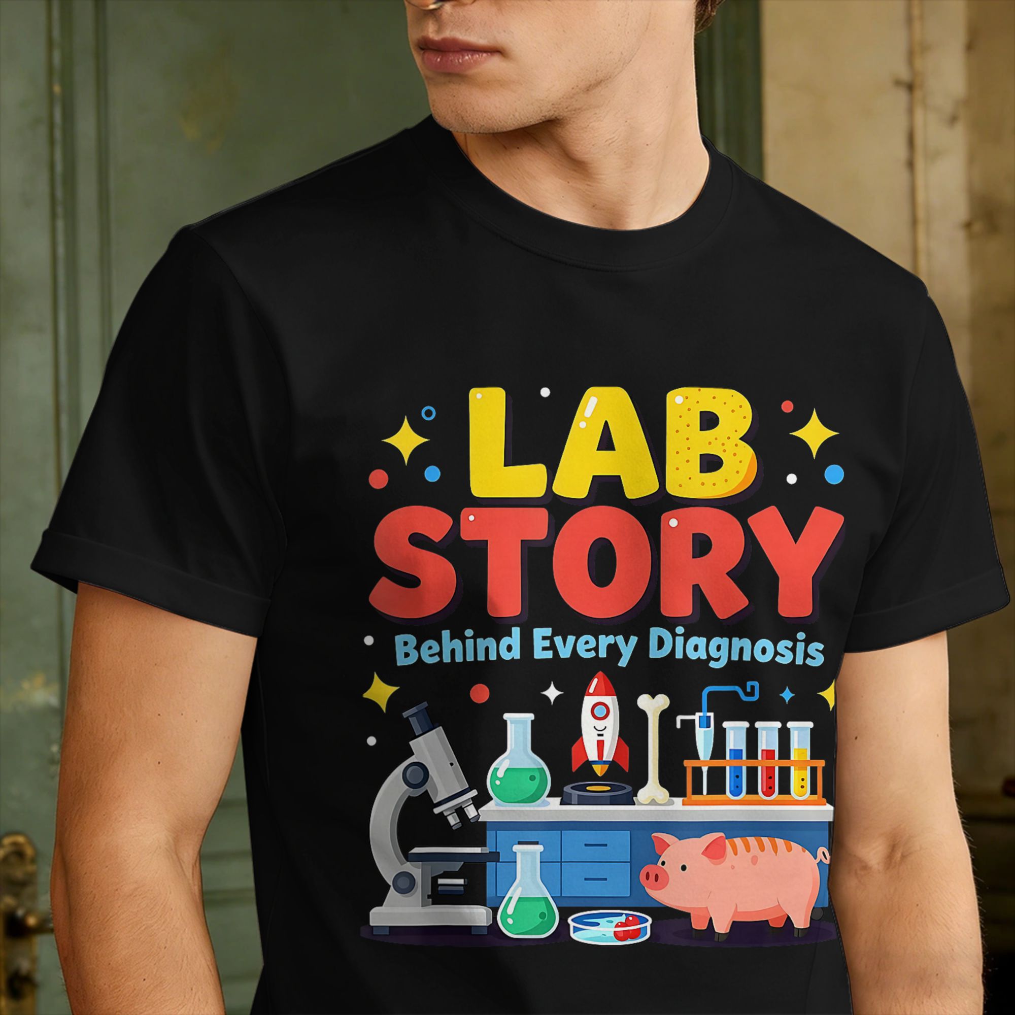 T-shirt da uomo per tecnici di - Medical Laboratory Technician recensione e prezzo